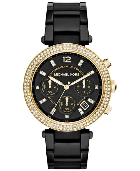 michael kors watches in macy'|Michael Kors watches black women.